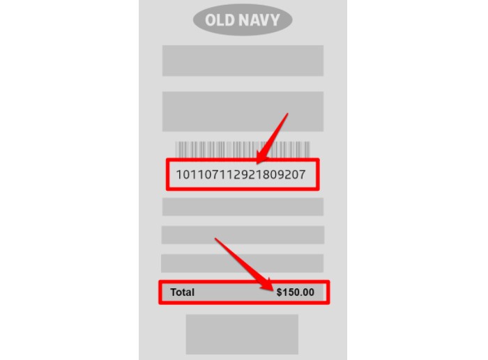 ticket old navy