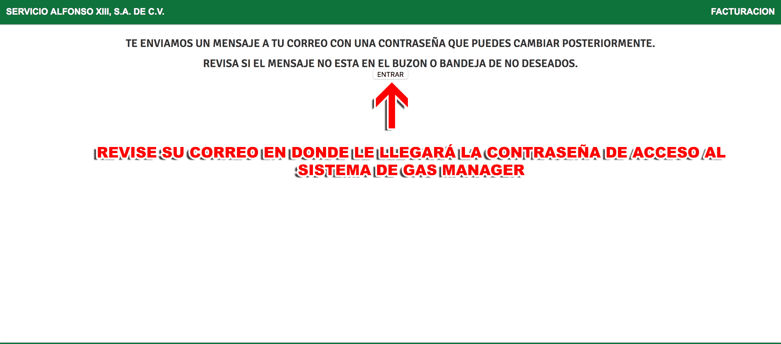 FACTURACIÓN DEL ADMINISTRADOR DE GAS 2