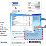 Ejemplo de factura de agua