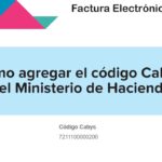 Catálogo de productos y servicios para facturar hacienda