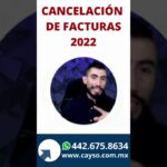 Cancelacion de factura de la ley