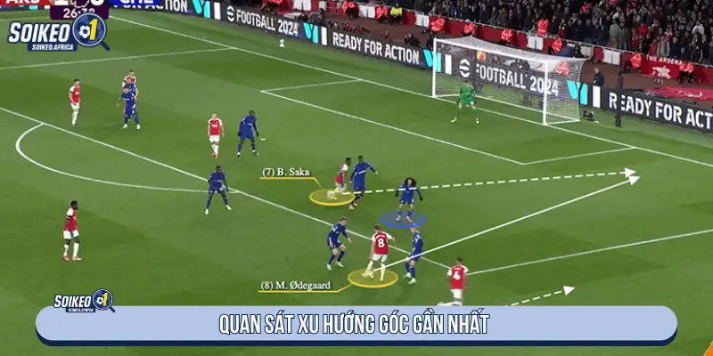 Theo dõi xu hướng corner gần đây khi soi kèo phạt góc hôm nay