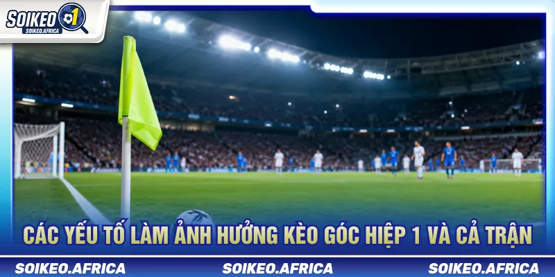 Các yếu tố ảnh hưởng đến dữ liệu góc hiệp 1 và cả trận